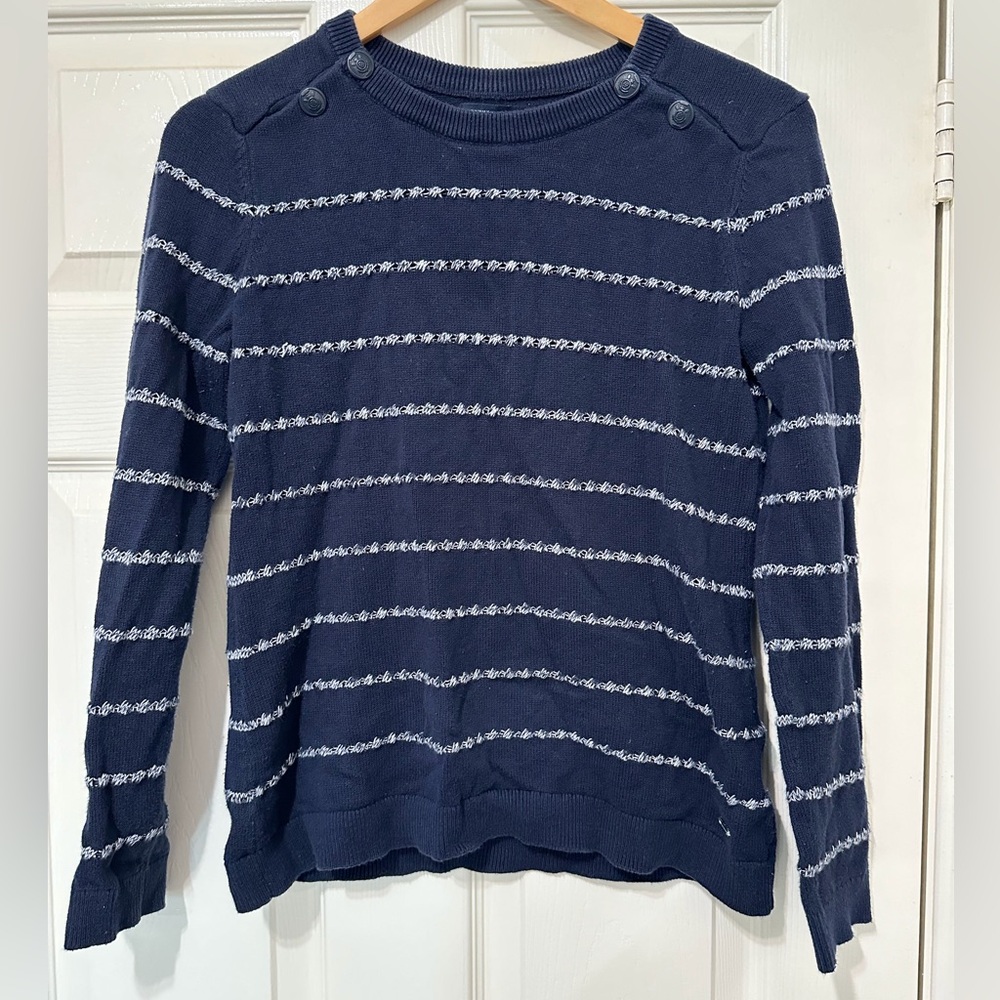 Tommy Hilfiger 100% Cotton Navy Knit Sweater